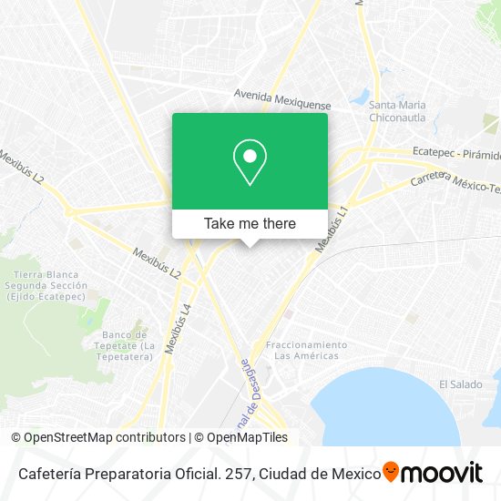 Cafetería Preparatoria Oficial. 257 map