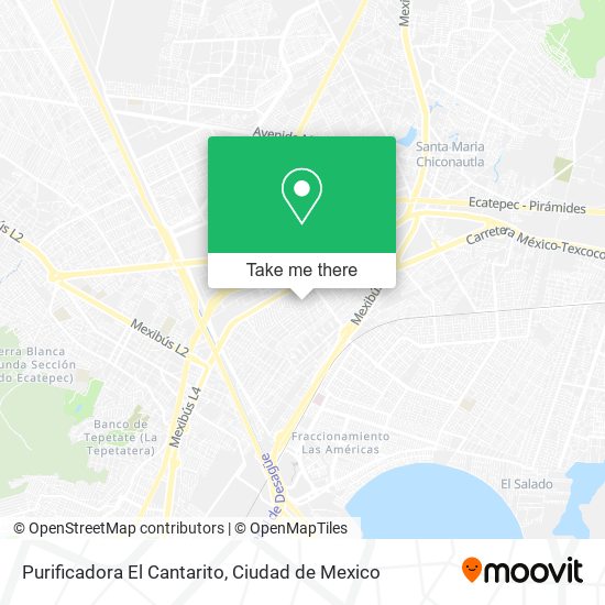 Mapa de Purificadora El Cantarito