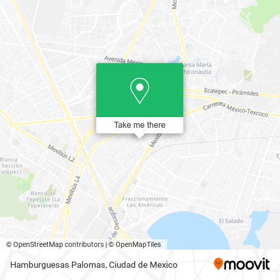 Mapa de Hamburguesas Palomas