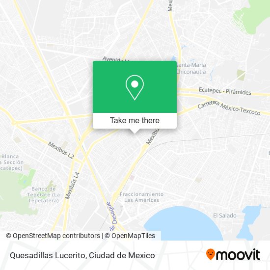 Quesadillas Lucerito map