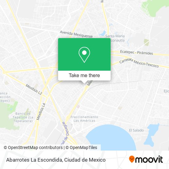 Abarrotes La Escondida map