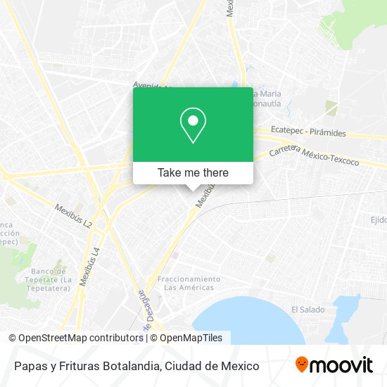 Papas y Frituras Botalandia map