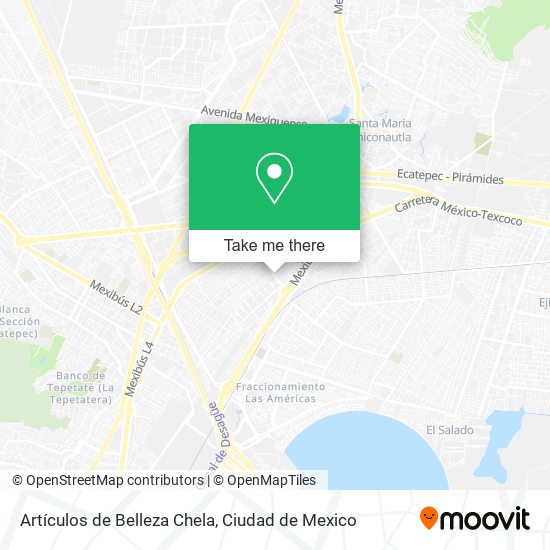 Mapa de Artículos de Belleza Chela