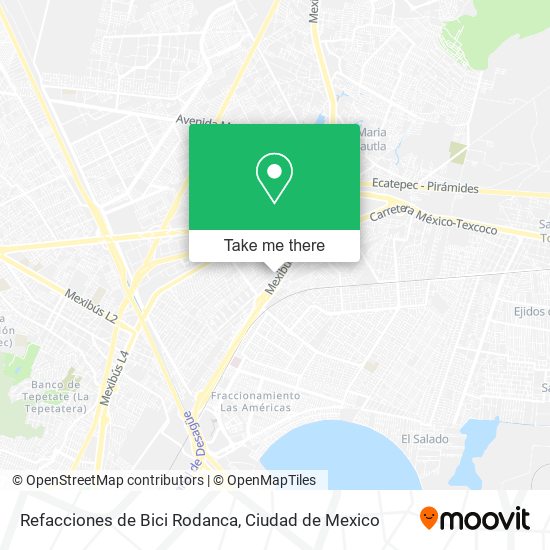 Refacciones de Bici Rodanca map