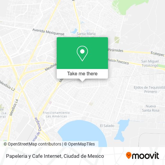 Mapa de Papeleria y Cafe Internet