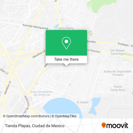 Tienda Playas map