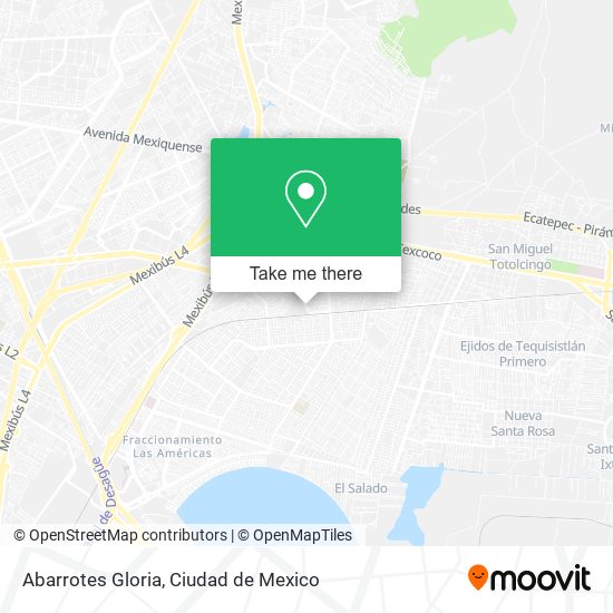 Abarrotes Gloria map