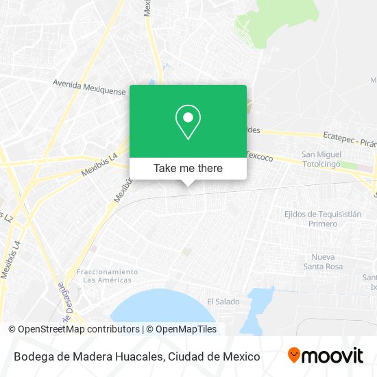 Bodega de Madera Huacales map