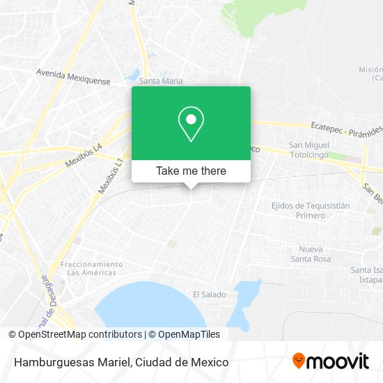 Mapa de Hamburguesas Mariel