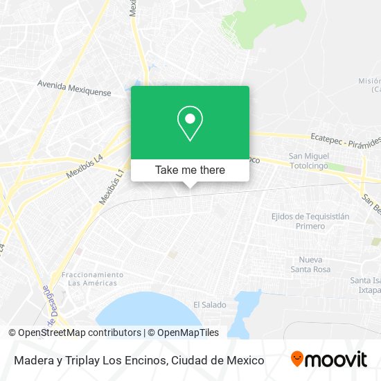 Madera y Triplay Los Encinos map