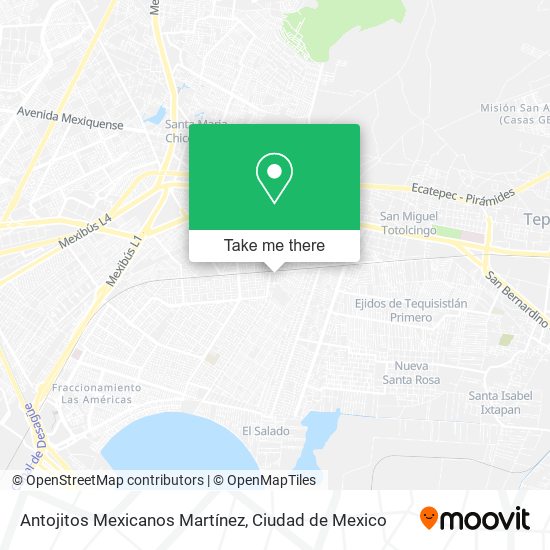 Antojitos Mexicanos Martínez map