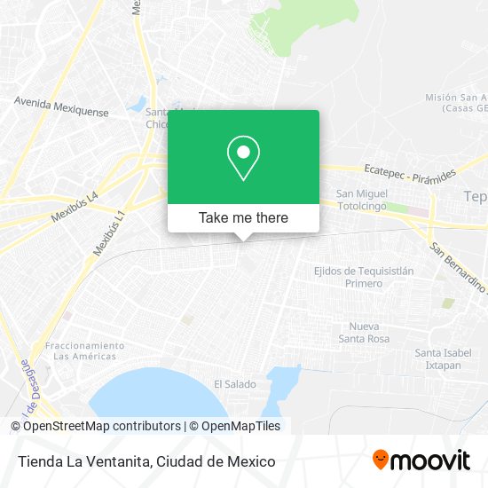 Mapa de Tienda La Ventanita