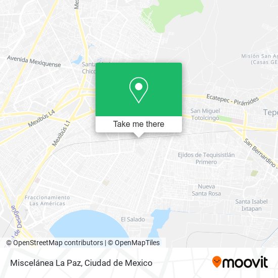 Miscelánea La Paz map