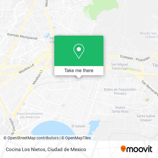 Mapa de Cocina Los Nietos