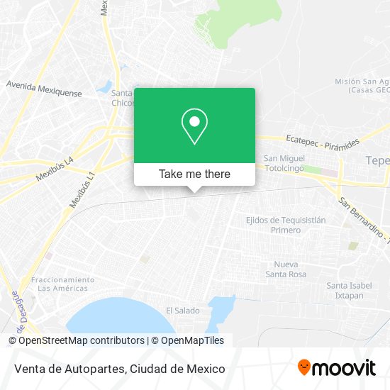 Mapa de Venta de Autopartes