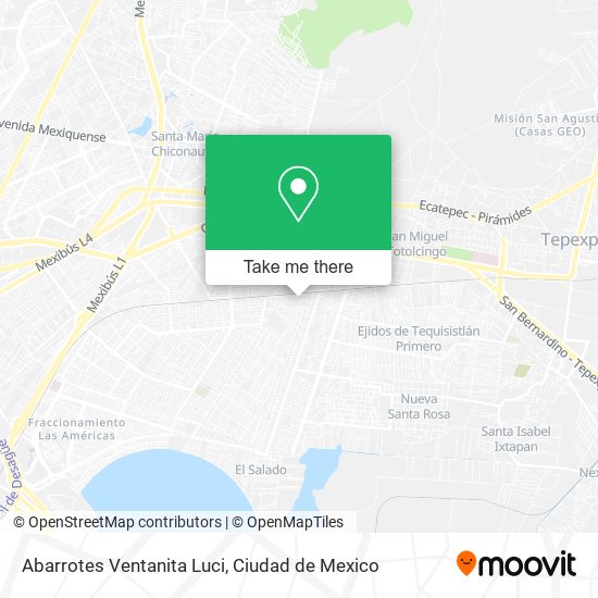 Abarrotes Ventanita Luci map