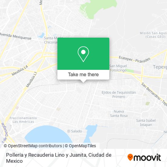 Pollería y Recauderia Lino y Juanita map