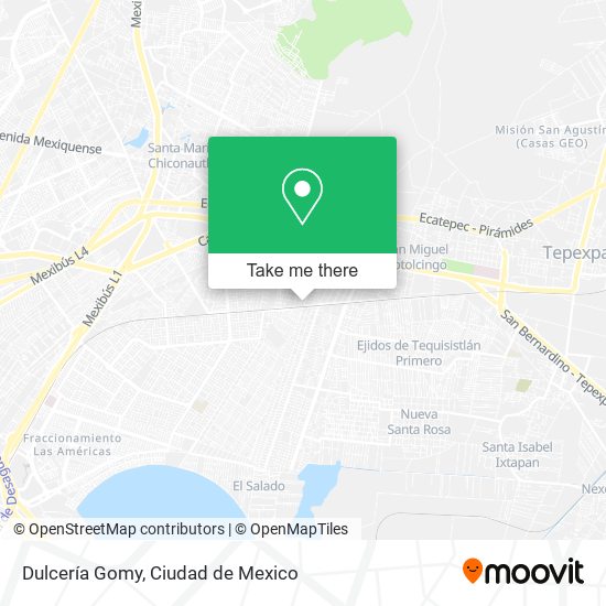 Mapa de Dulcería Gomy