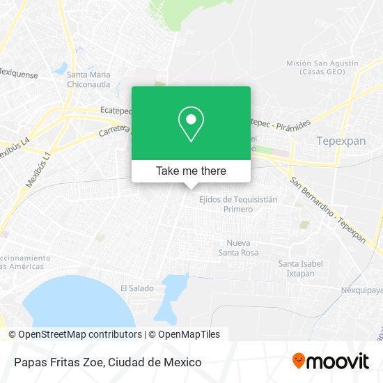 Papas Fritas Zoe map