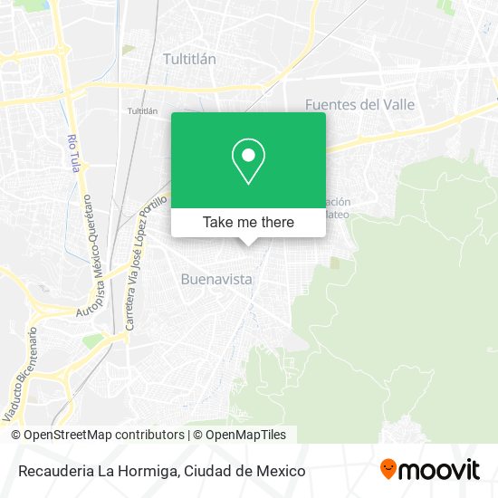 Recauderia La Hormiga map