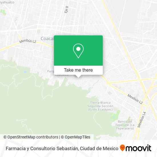 Mapa de Farmacia y Consultorio Sebastián