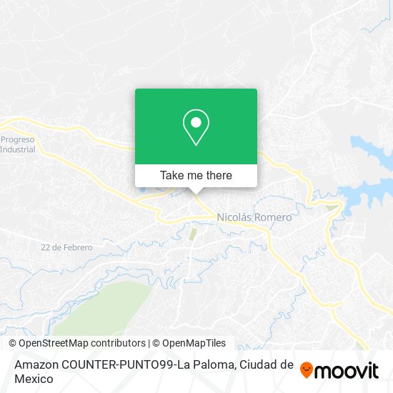 Amazon COUNTER-PUNTO99-La Paloma map