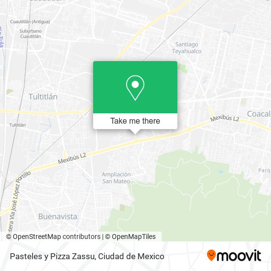 Pasteles y Pizza Zassu map