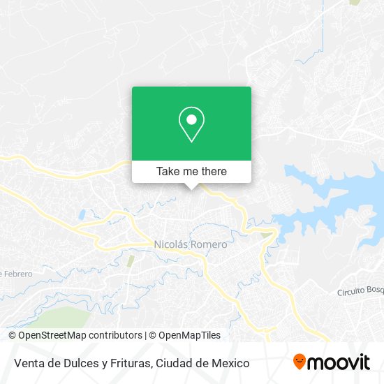 Mapa de Venta de Dulces y Frituras