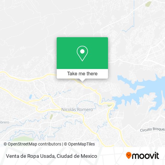 Venta de Ropa Usada map