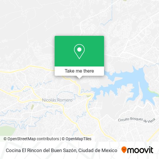 Mapa de Cocina El Rincon del Buen Sazón