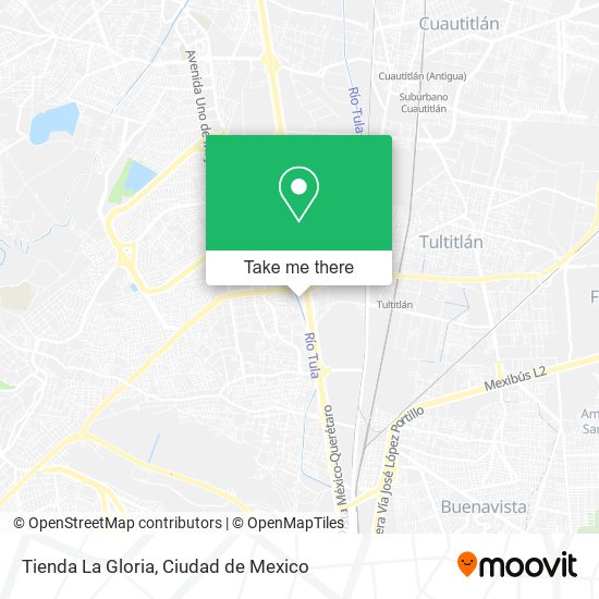 Mapa de Tienda La Gloria