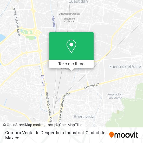 Compra Venta de Desperdicio Industrial map