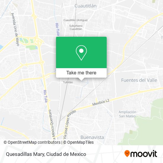 Quesadillas Mary map