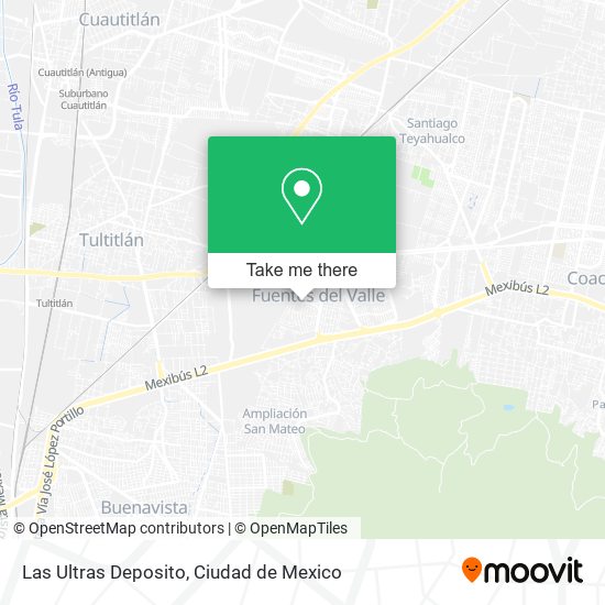 Las Ultras Deposito map