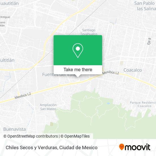 Chiles Secos y Verduras map