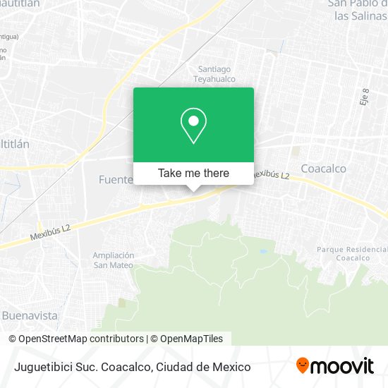 Mapa de Juguetibici Suc. Coacalco