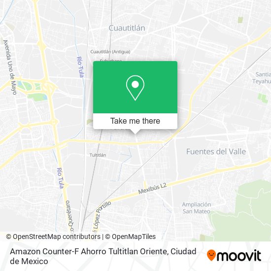 Amazon Counter-F Ahorro Tultitlan Oriente map