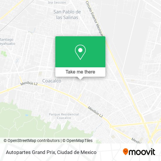 Autopartes Grand Prix map