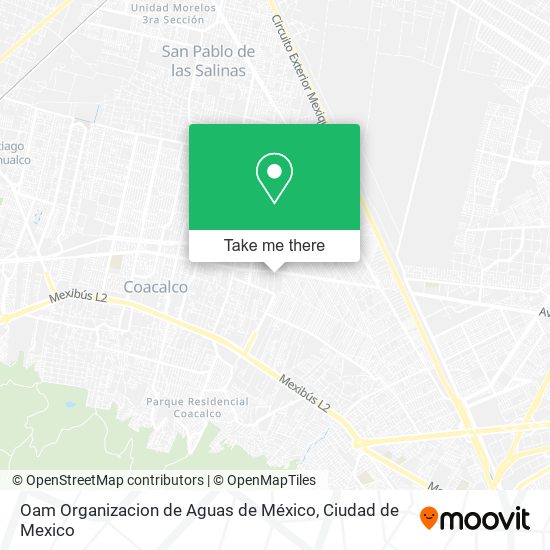 Mapa de Oam Organizacion de Aguas de México