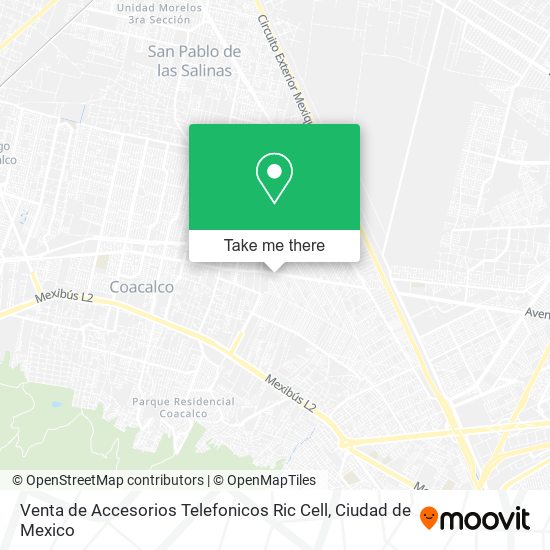 Venta de Accesorios Telefonicos Ric Cell map