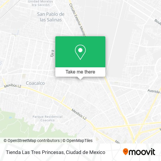 Tienda Las Tres Princesas map