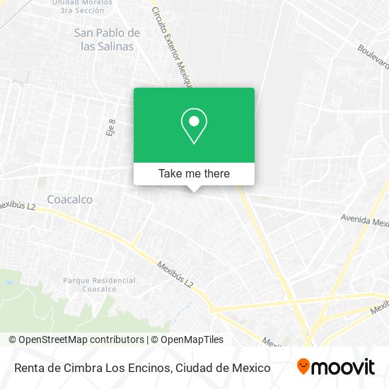 Mapa de Renta de Cimbra Los Encinos