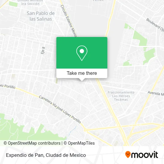 Expendio de Pan map