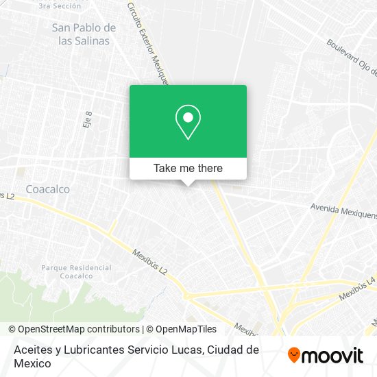 Aceites y Lubricantes Servicio Lucas map