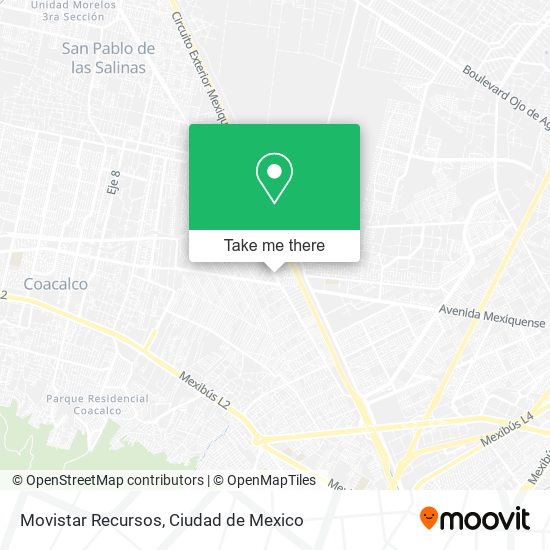 Movistar Recursos map