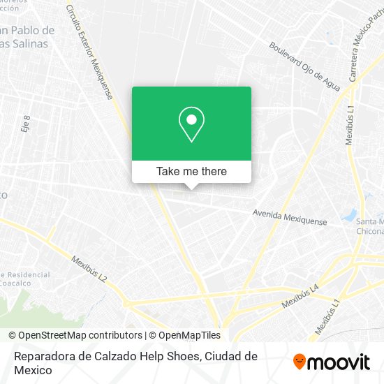 Reparadora de Calzado Help Shoes map