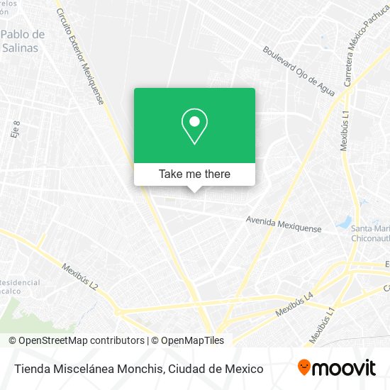 Tienda Miscelánea Monchis map