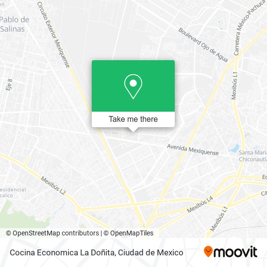 Cocina Economica La Doñita map