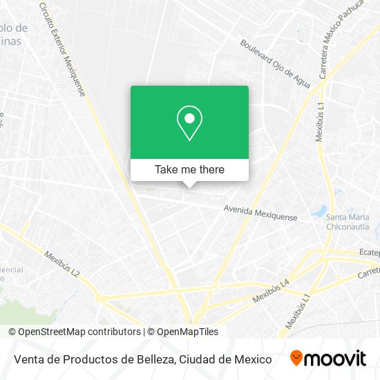 Venta de Productos de Belleza map