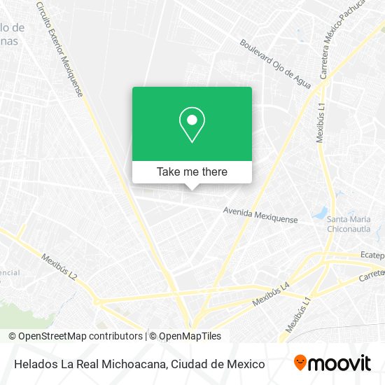 Helados La Real Michoacana map